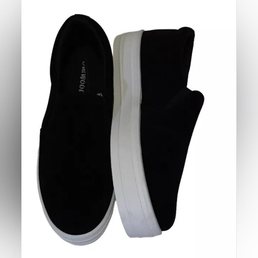 Sale 🎊 NWT OUTWOODS WOMENS SHOES SNEAKER Size 10 New Black Faux Suede